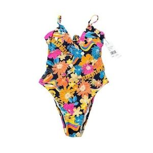 Sunshine 79 Women's Floral One Piece Swimsuit Size‎ 4 NWT